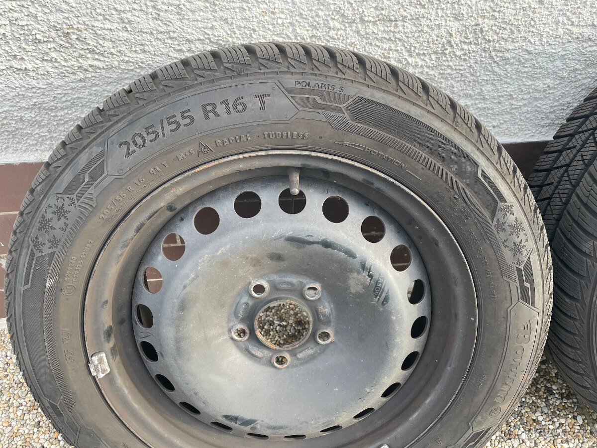 Kolesá 5x108 so zimnými pneu 205/55 R16 z Fordu Focus II - 3