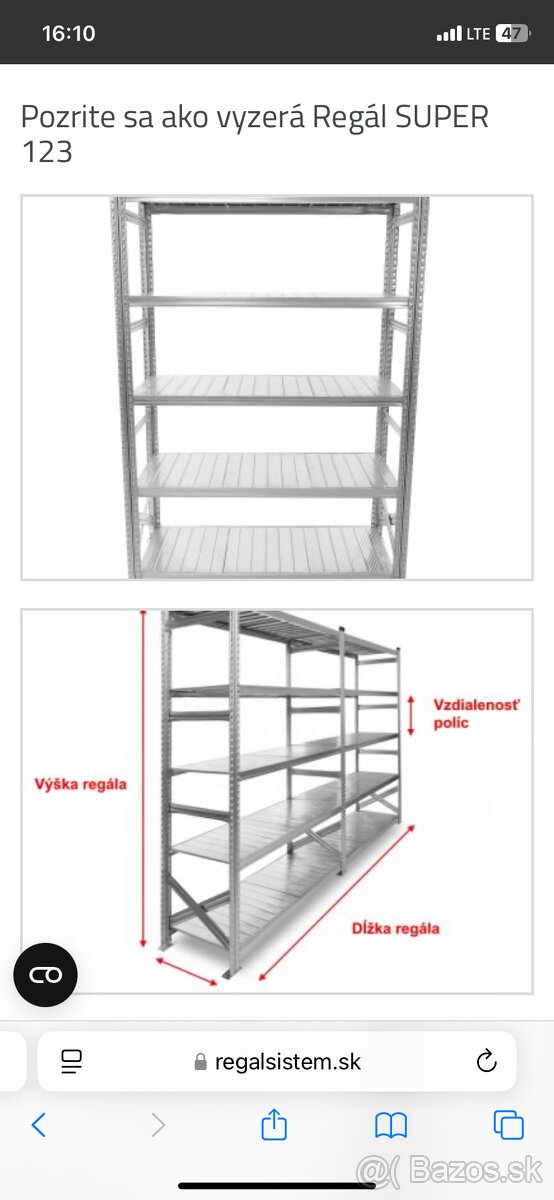 Predám skladový regálový sistem - 3