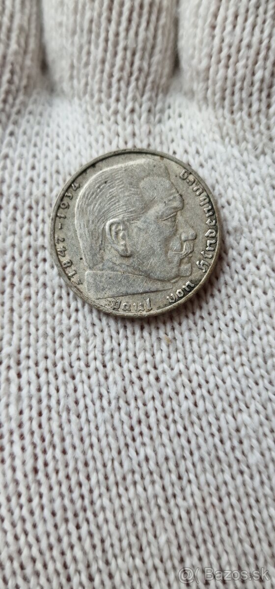 2 mark, 2 marka, 2 reichsmark Hindenburg - 3