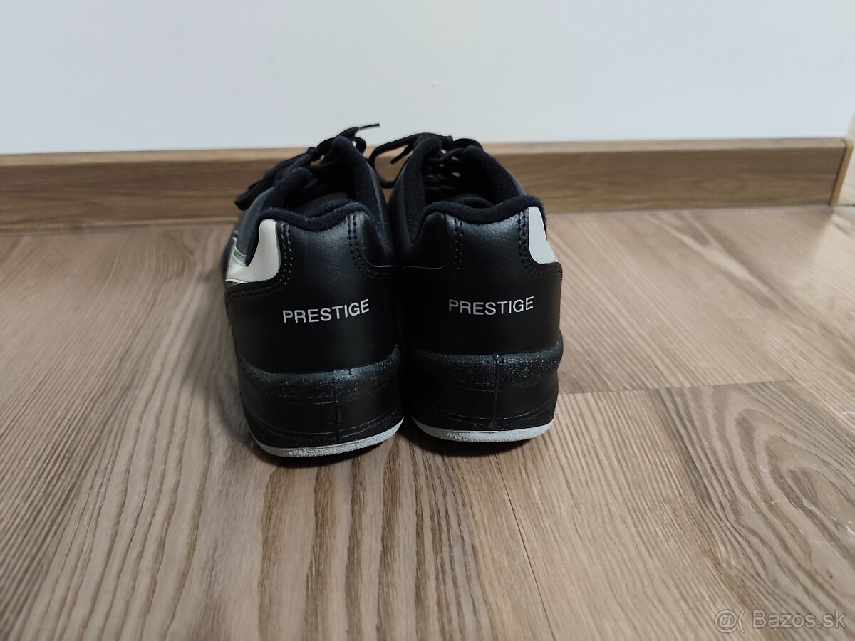 Prestige 41 - kožené čierne tenisky - 3