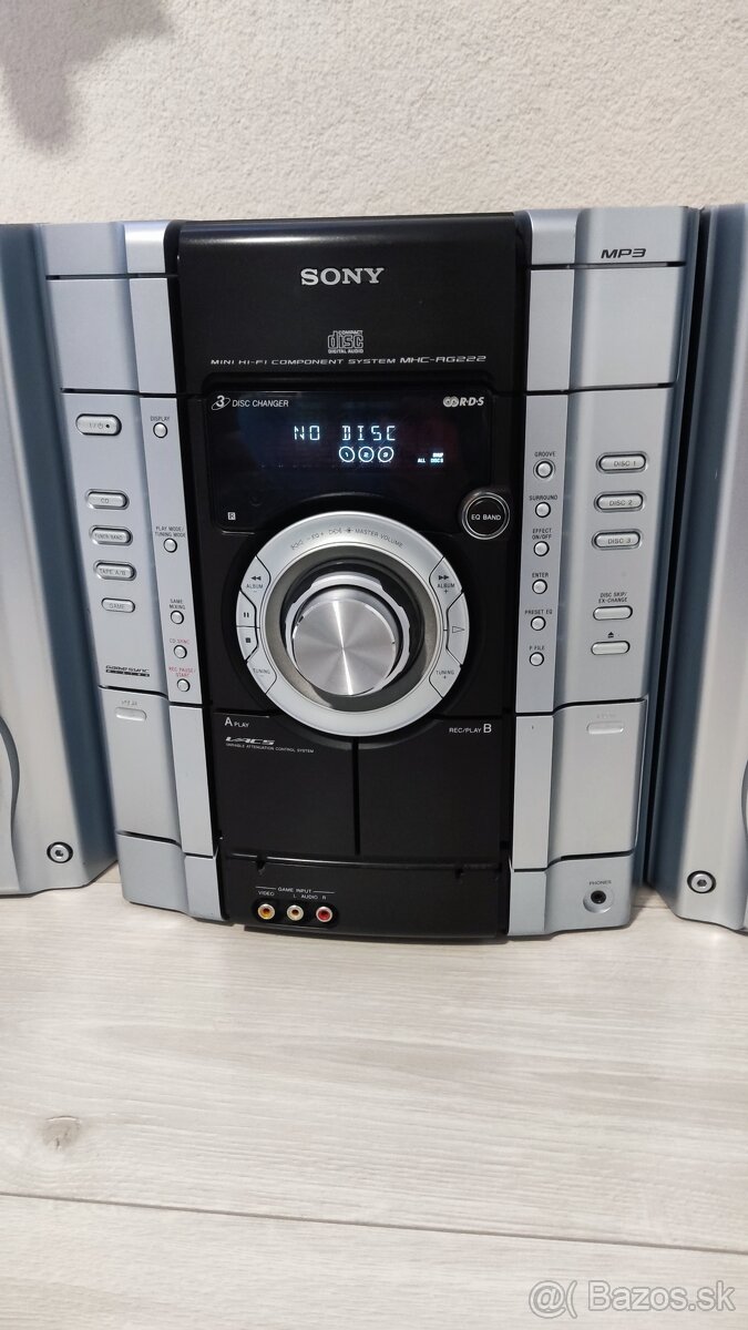 Sony HCD-RG222 Mini Hi-Fi systém / 3-CD menič / MP3 - 3