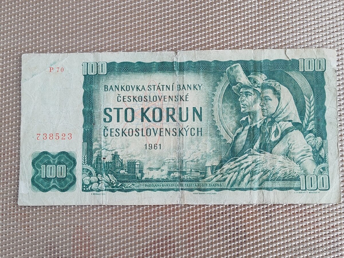 ČESKOSLOVENSKÉ BANKOVKY 10+100 KORÚN - 3