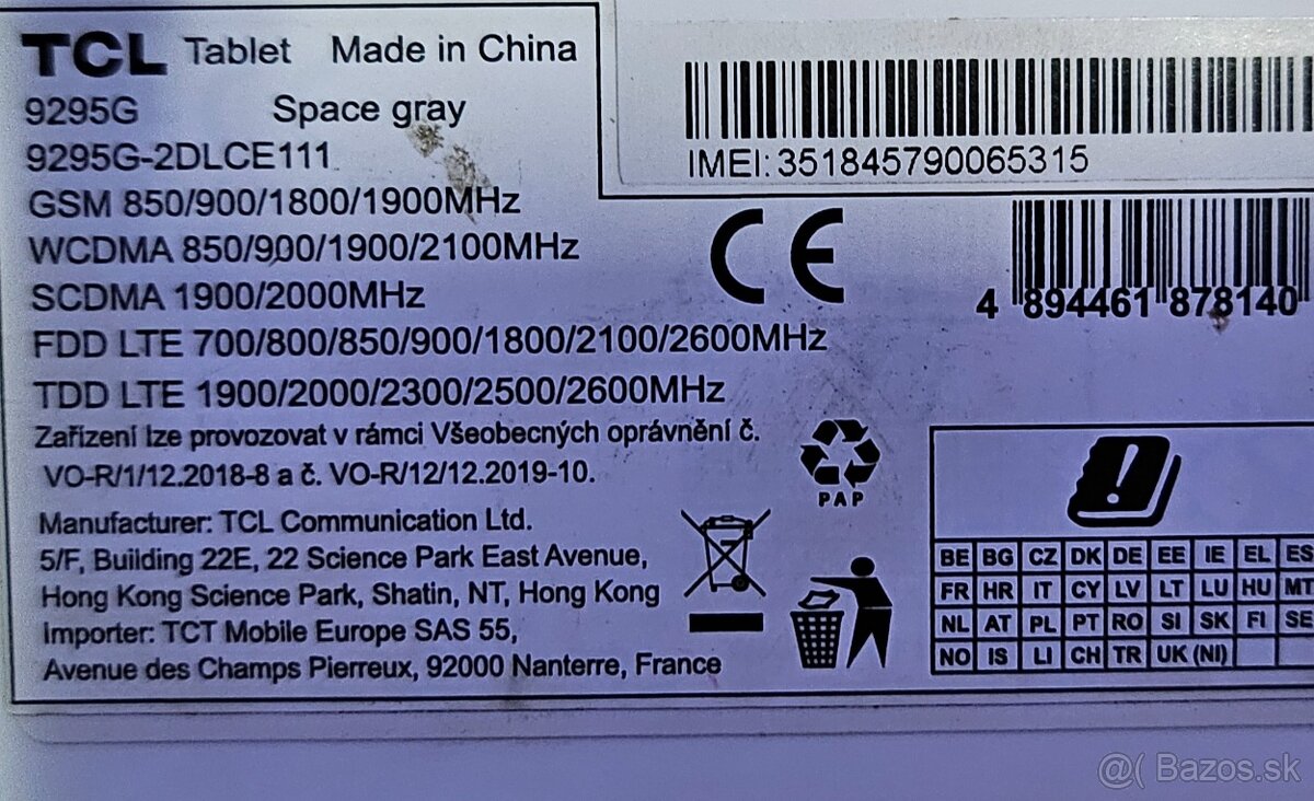 Predám tablet zn. TCL 10TAB max 4g - 3