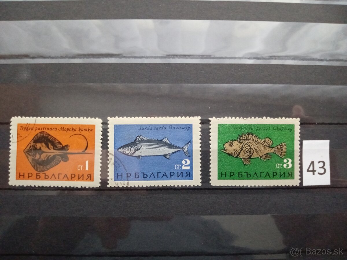 Poštové známky č.499 - FAUNA, flóra a rôzne III.-20 sérií - 3