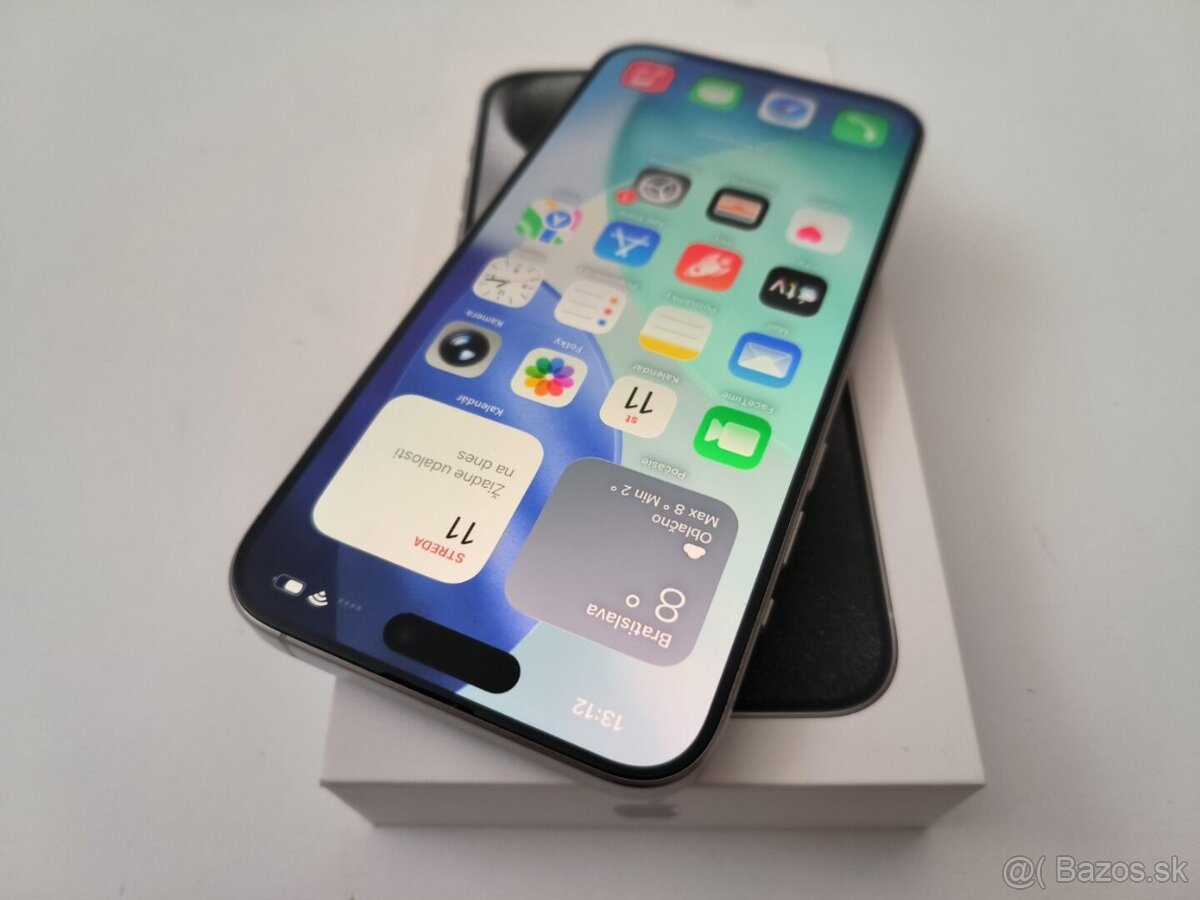 apple iphone 15 PRO MAX 256gb White Titanium / Batéria 100% - 3