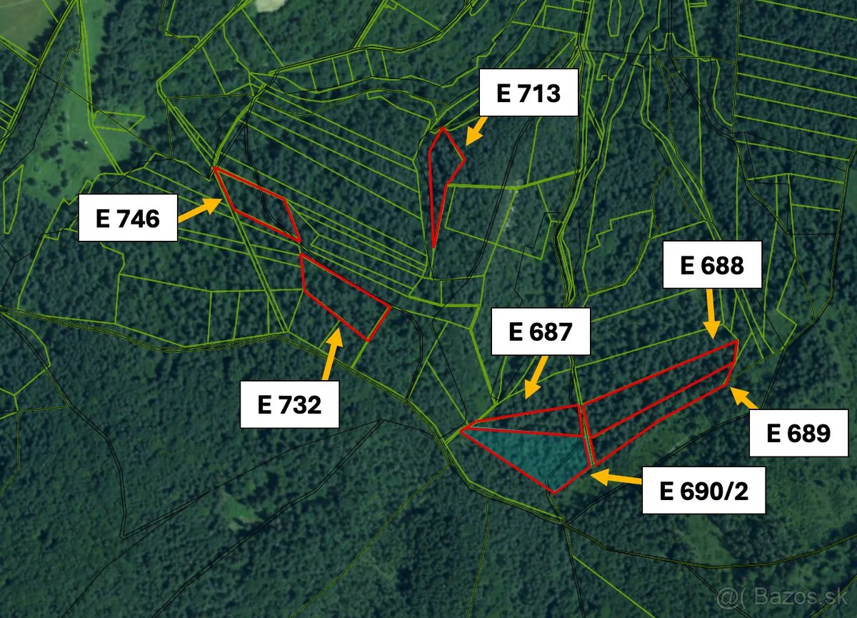 Klieština - 6.174 m2 LESY a PÔDA - Na predaj - 3