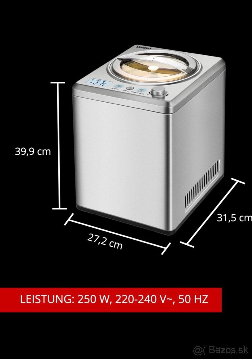 Predám zmrzlinovač Unold 48880 - 3