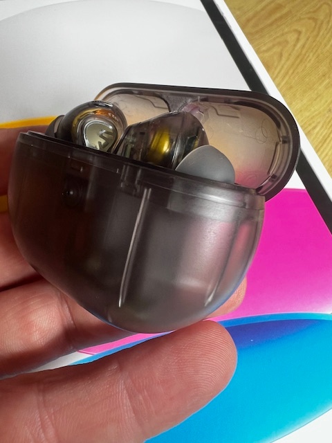 Bezdrôtové slúchadlá Soundpeats Capsule3 Pro Transparent - 3