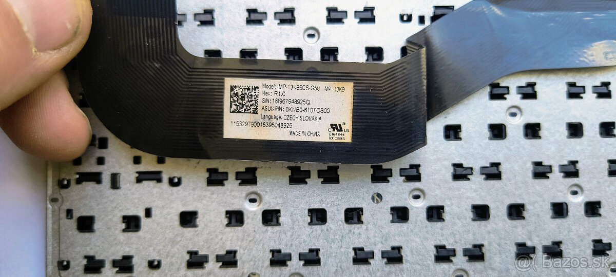 Klávesnica Asus MP-13K96CS-G50 CZ/SK - 3