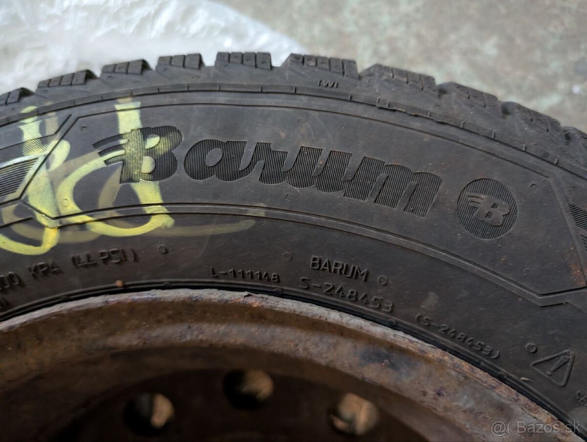 Zimné pneumatiky na predaj 165/70 R14 Barmu polaris - 3