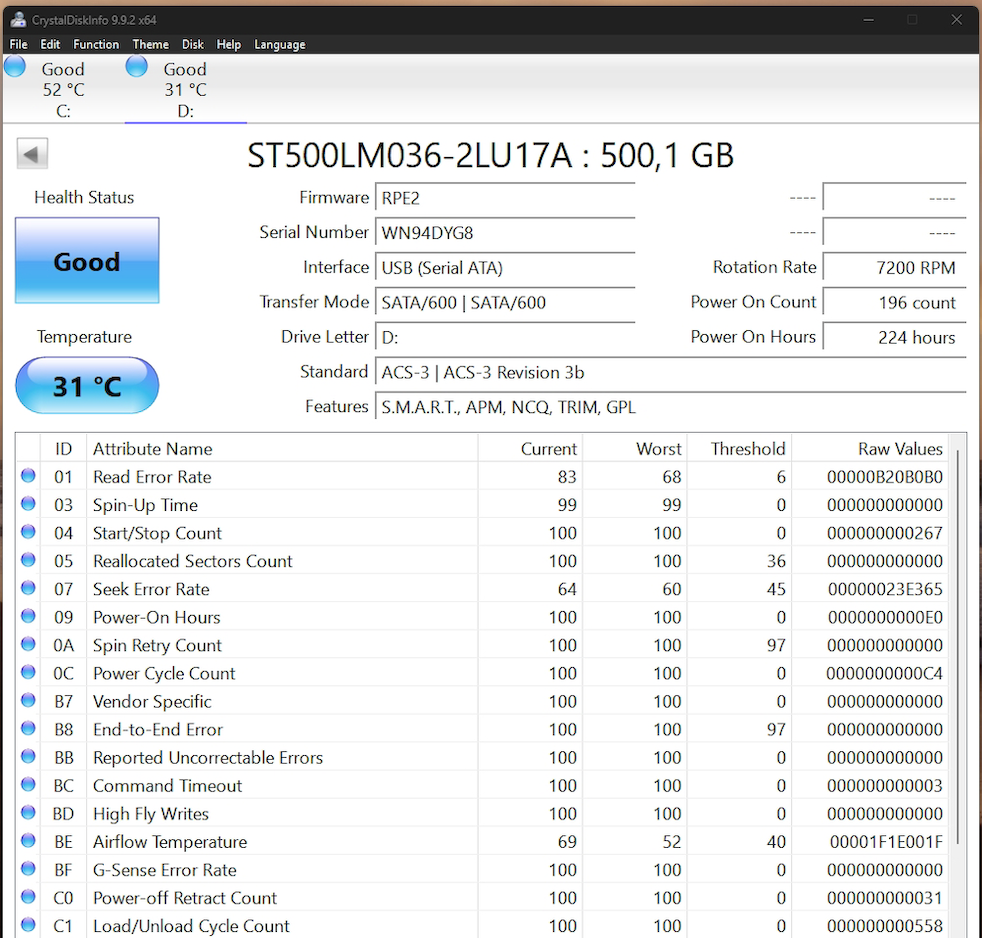 500GB HDD - 3