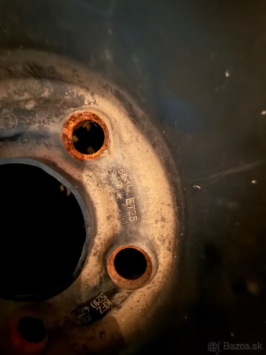 Plechové disky 5x100 R14 ET 35 5Jx14 H2 5x100 - 3