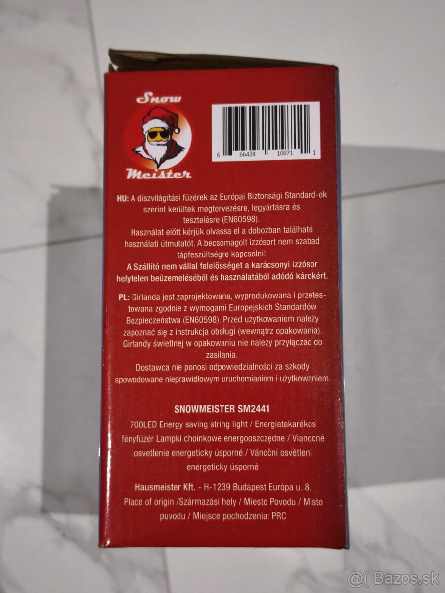 Čisto nové 700 LED vianočné osvetlenie, úsporné, studená b. - 3