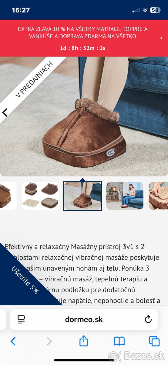 Masážny prístroj na nohy dormeo - 3