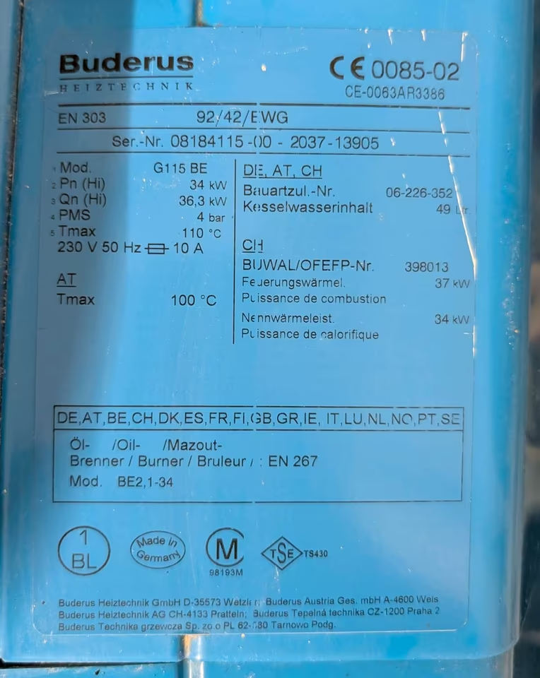 Buderus Logano 115 - 3