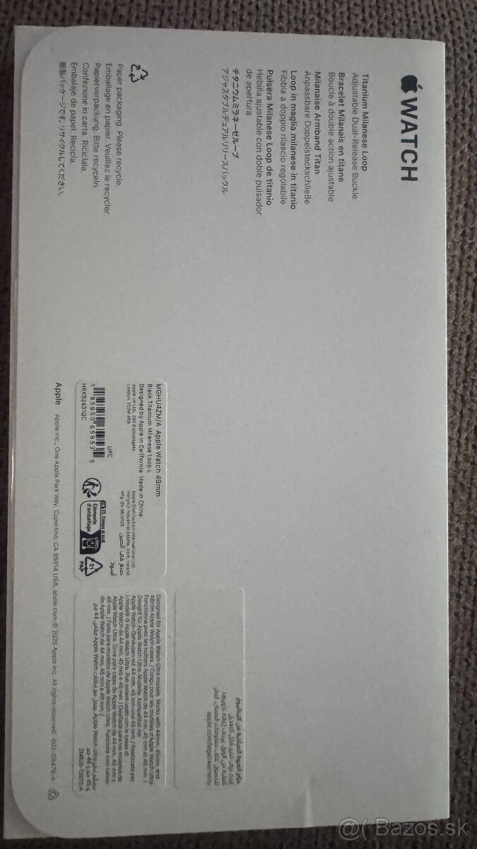 Apple remienok - MILANSKY ŤAH - ČIERNY TITAN - 3