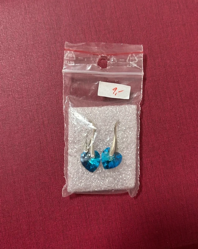 Swarovski srdce 10 mm - striebro - 3