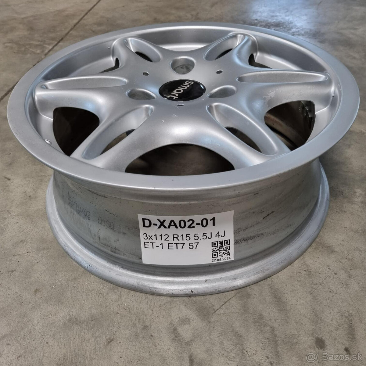 Hliníkové Smart disky 3x112 R15 5,5J/4J ET7/ET1 - 3