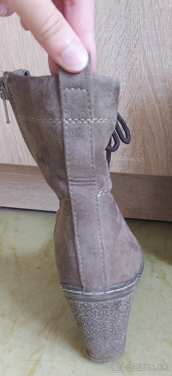 Zateplené členkové topánky - 3