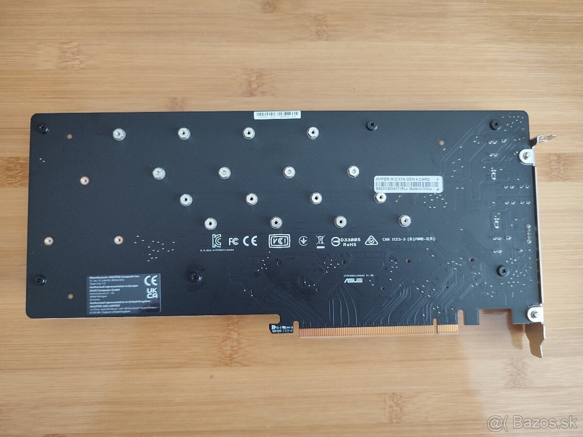 ASUS HYPER M.2 ×16 Gen 4 Card + 4x4TB NVME - 3