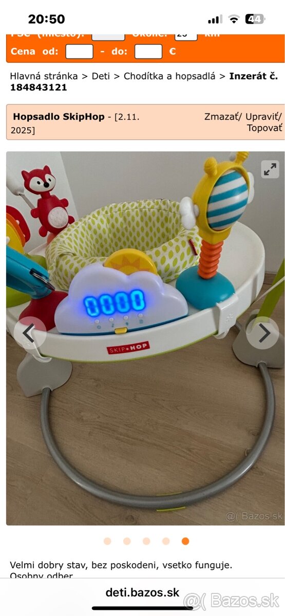 Predám Skip Hop Skakadlo - 3