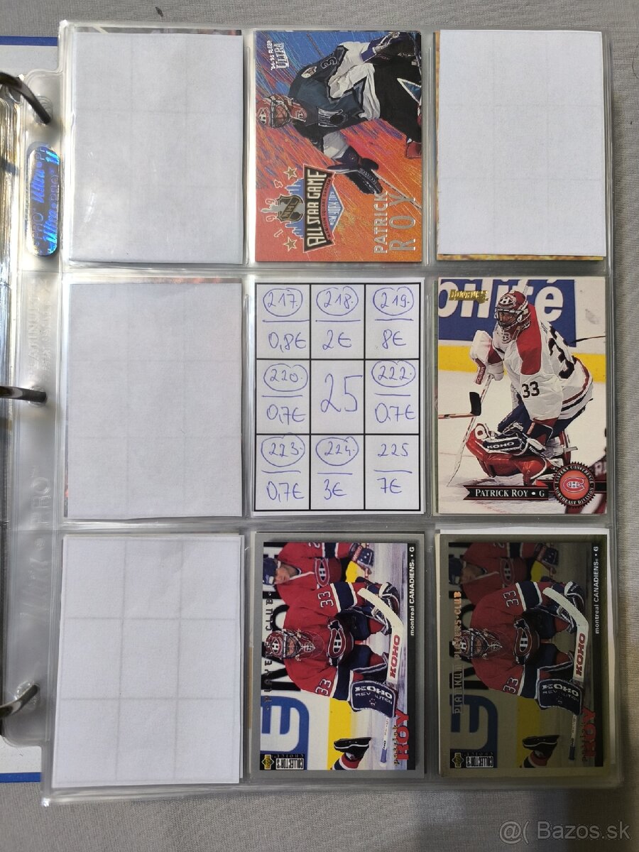 Hokejové kartičky - Patrick Roy 2 - 3