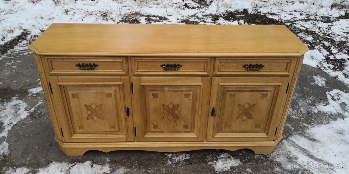 Rustikálna masivná komoda - 3