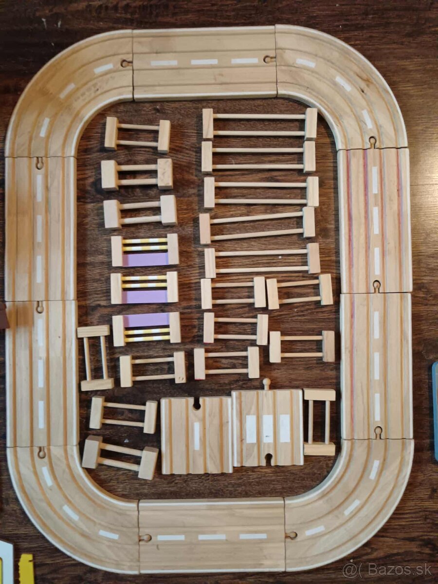 Drevené koľajnice + príslušenstvo - 3