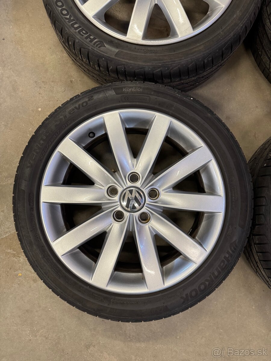 hliníkové disky vw r17,letné hankook 225/45 R17 - 3