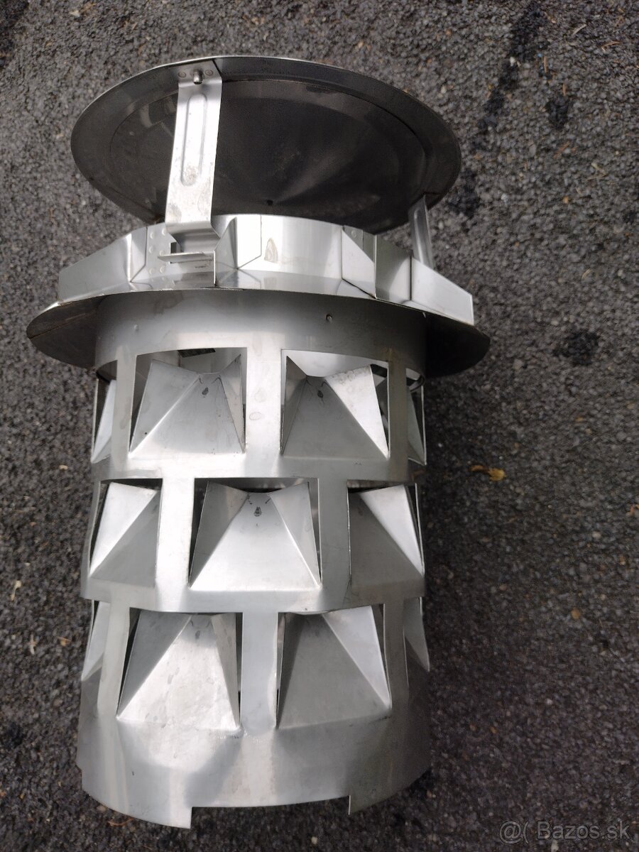 Komínová hlavica EKON so vsuvkou 160 mm nerezová - 3