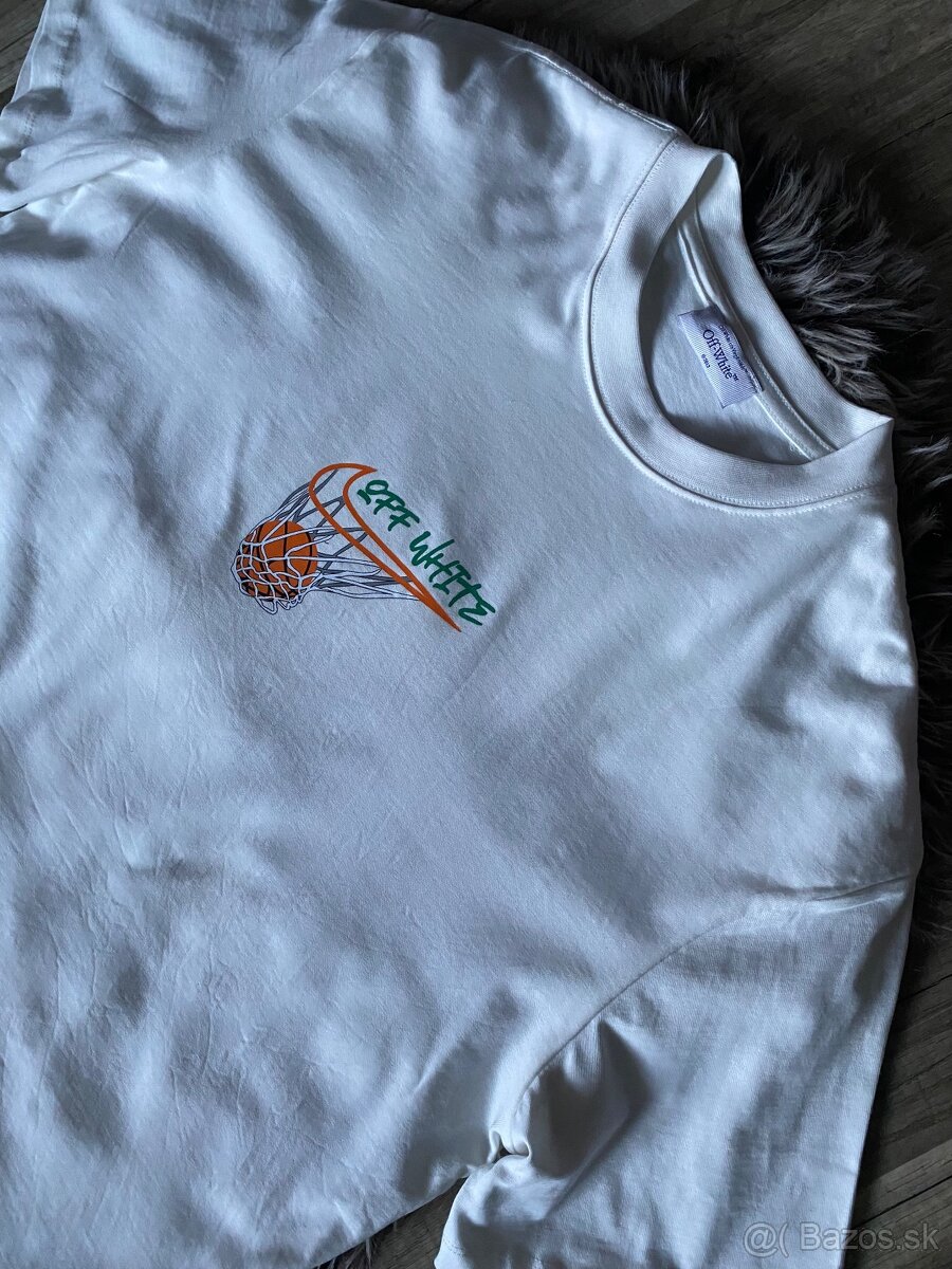 Tričko off white L - 3