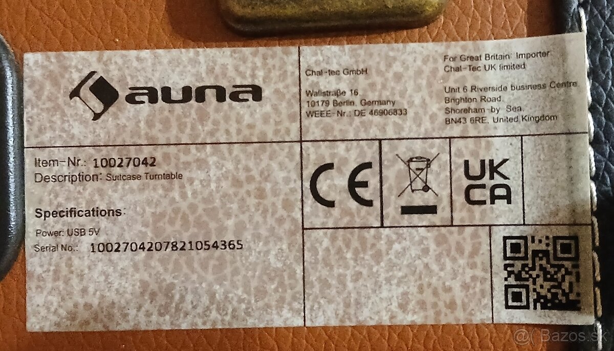 Gramofón v kufríku funguje aj na Powerbanku - 3