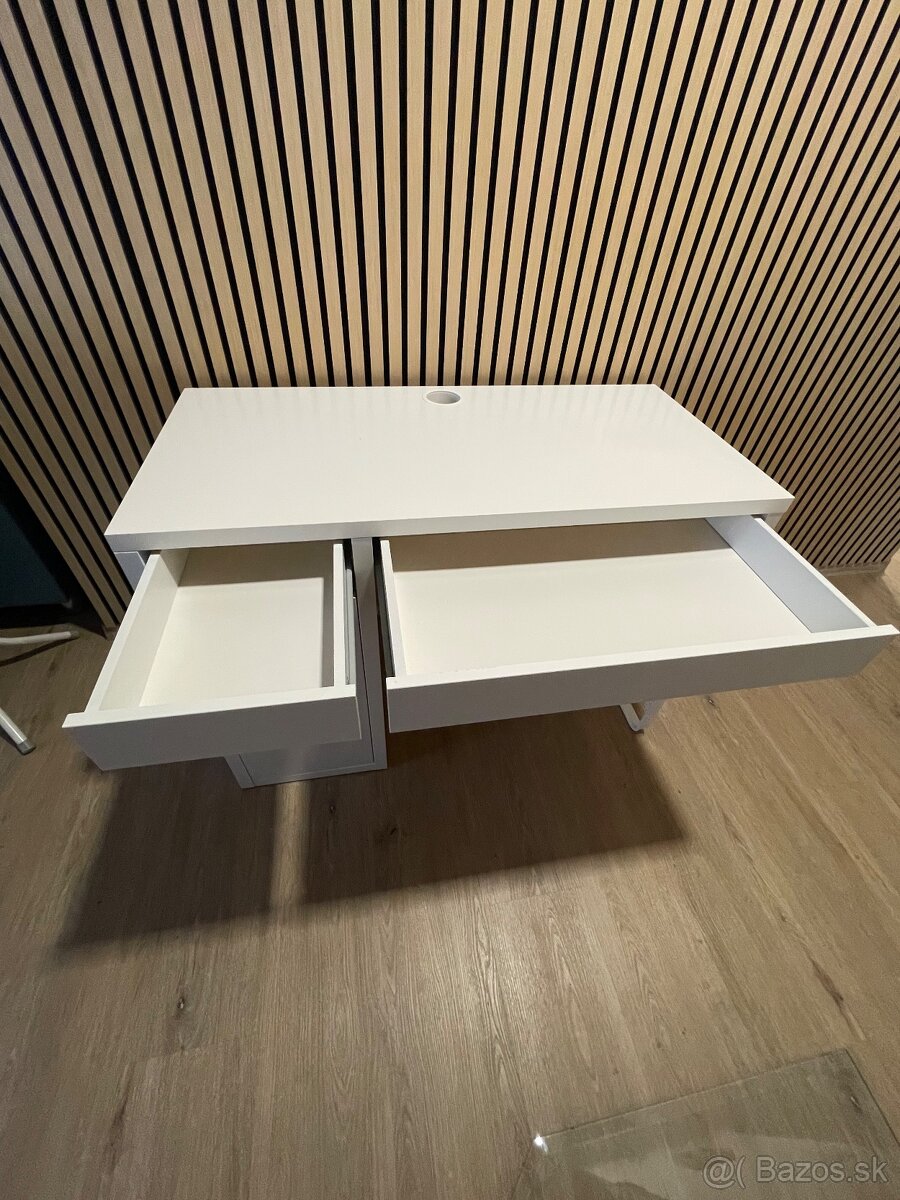 MICKE stôl biely, IKEA 105x50cm - 3
