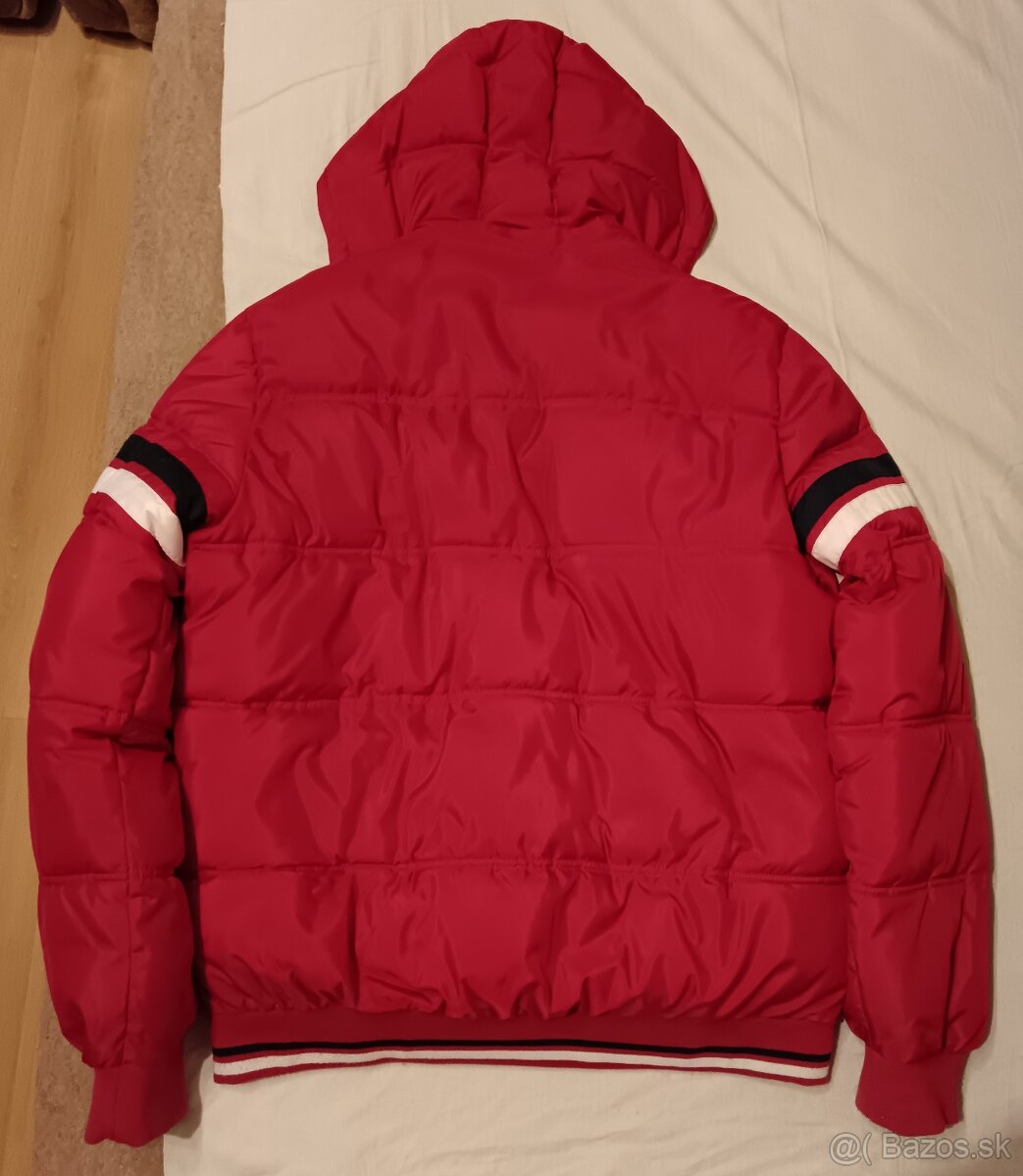 Pánska,teplá zimná vetrovka s kapucou XXL-stav novej - 3