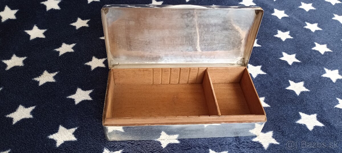 Investičné striebro-šperkovnica/humidor 1902–UK-582g - 3