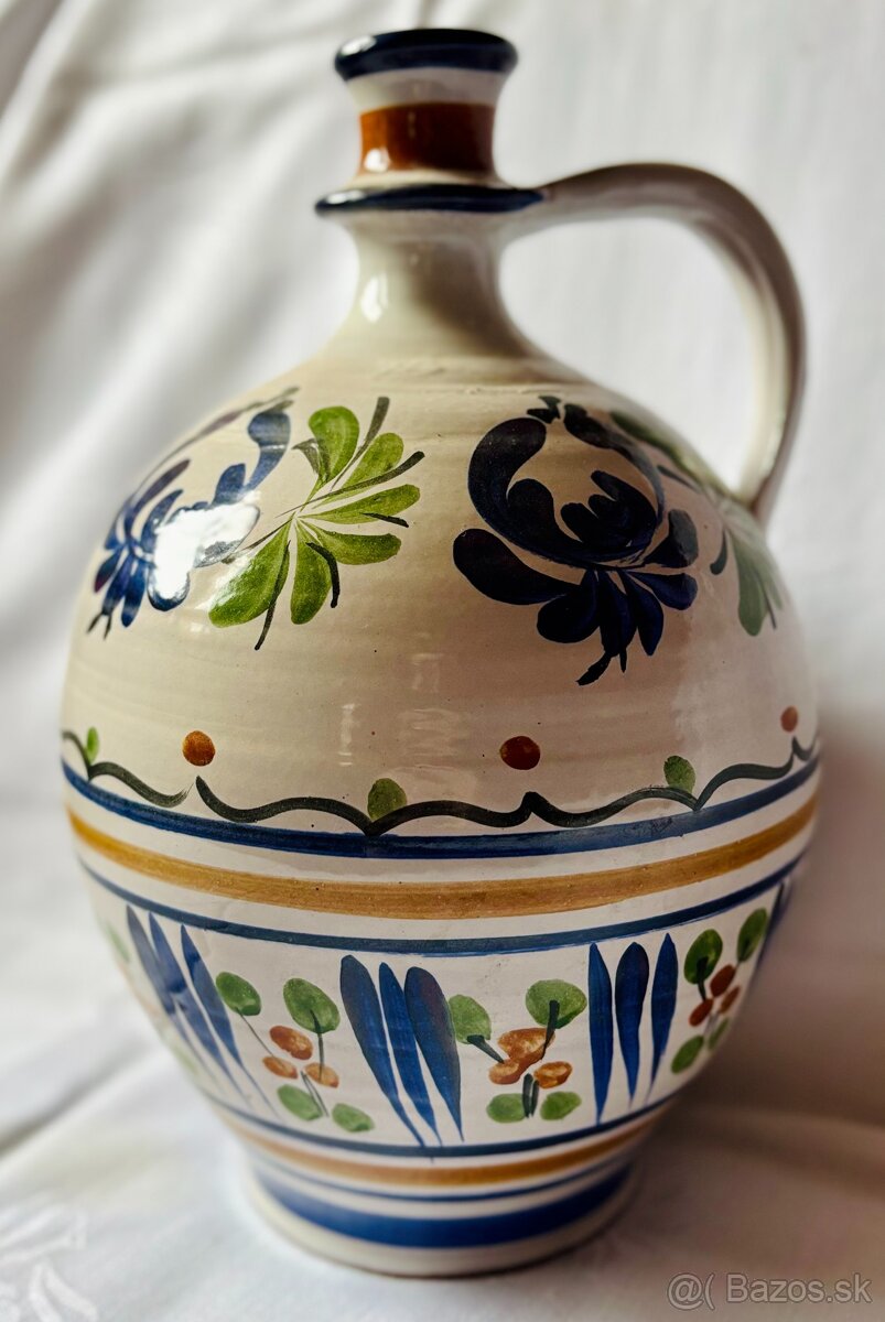 Ručne maľovaný keramický džbán - 3