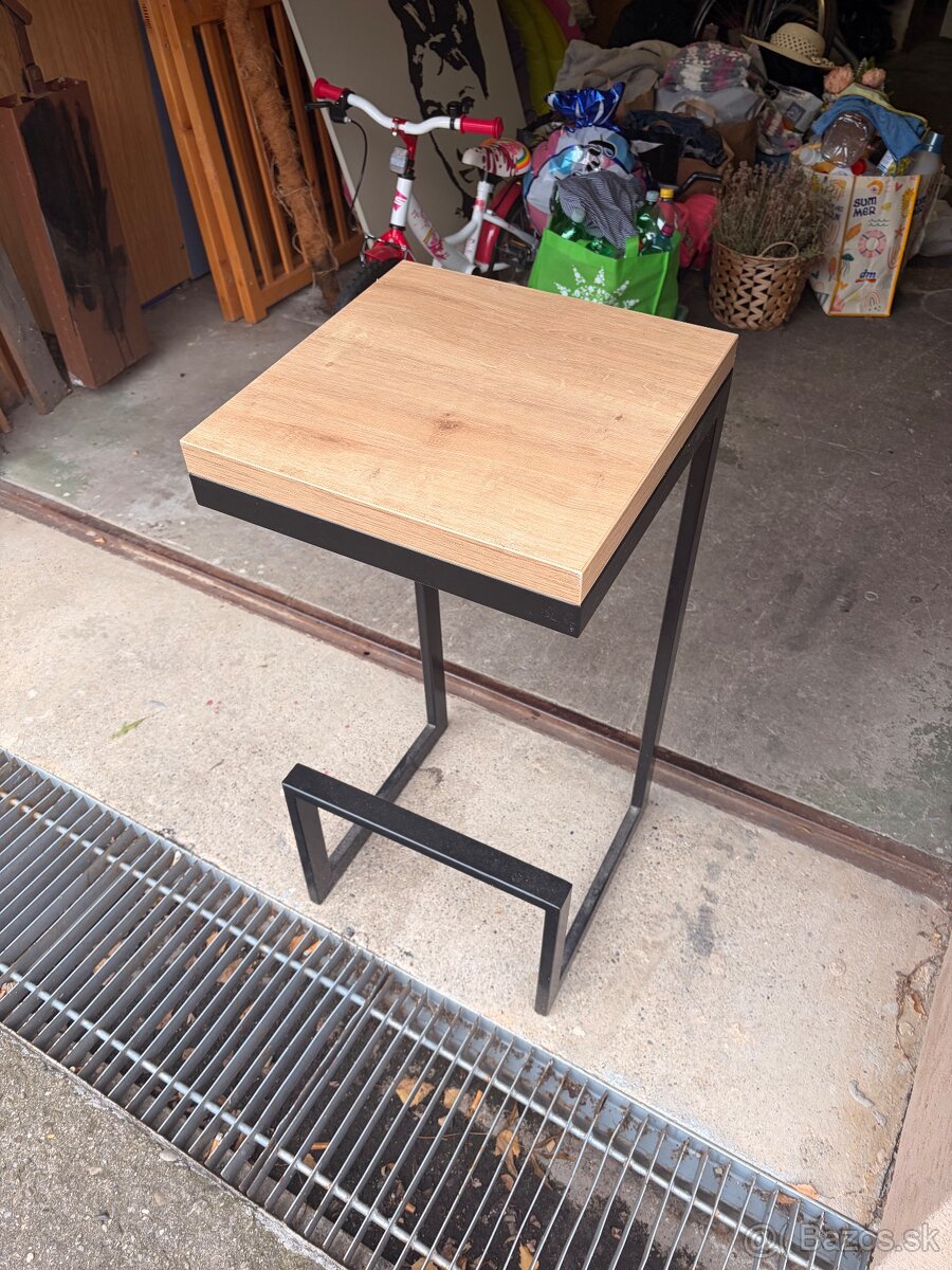 Barove stoličky železo/drevo - 3