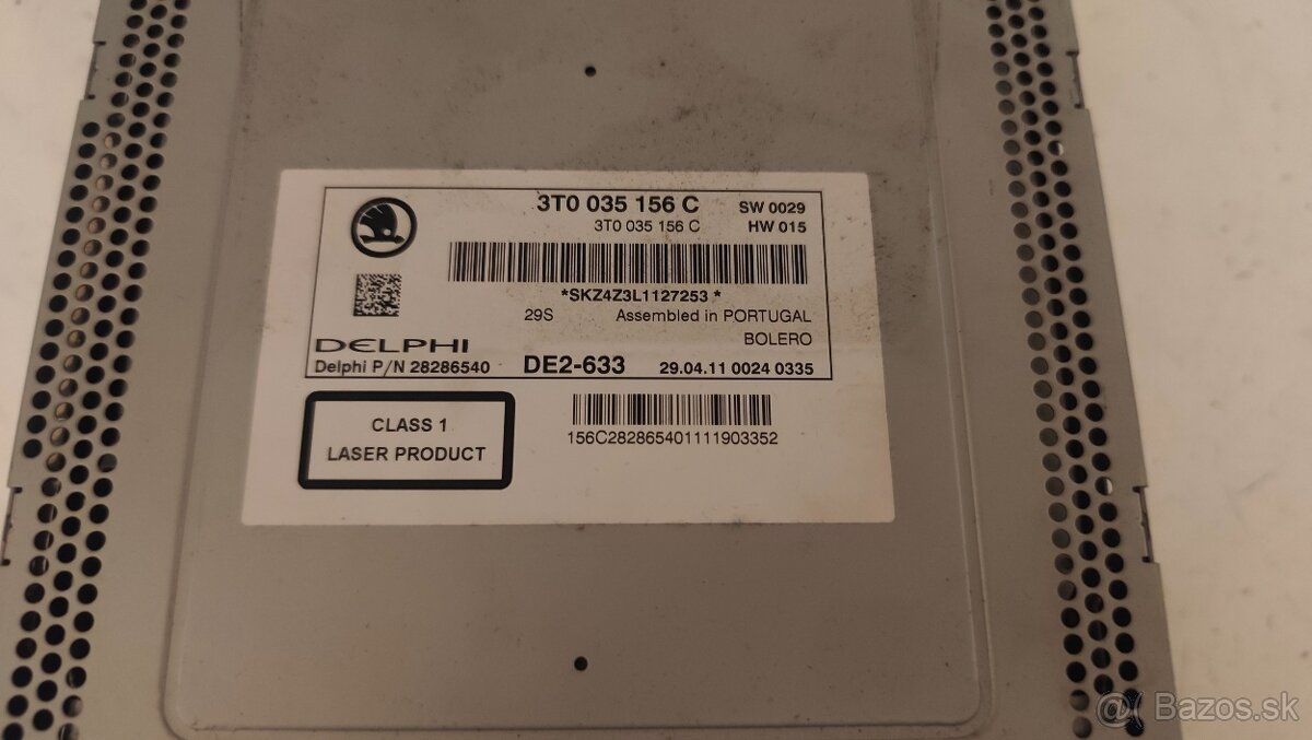 Rádio ŠkodaAuto Bolero Superb 2 - 3