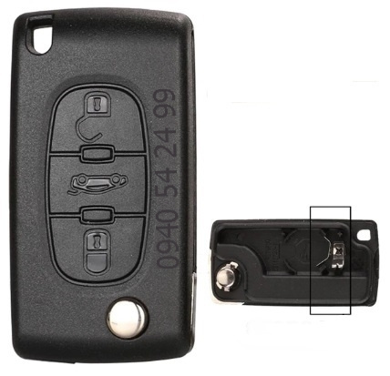 Peugeot & Citroen obal autokľúča - 3