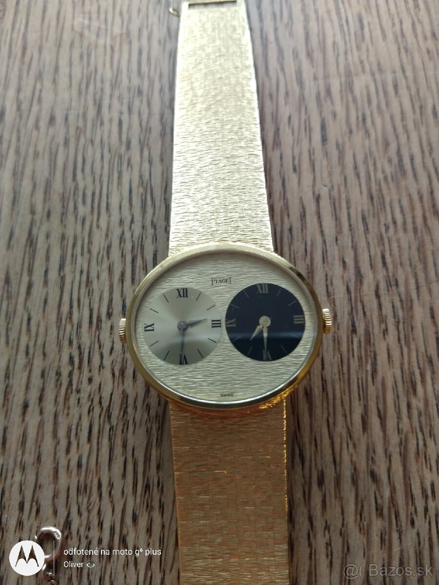 Exkluzívne Zlaté Hodinky PIAGET Dual Time 18k/750 - 3