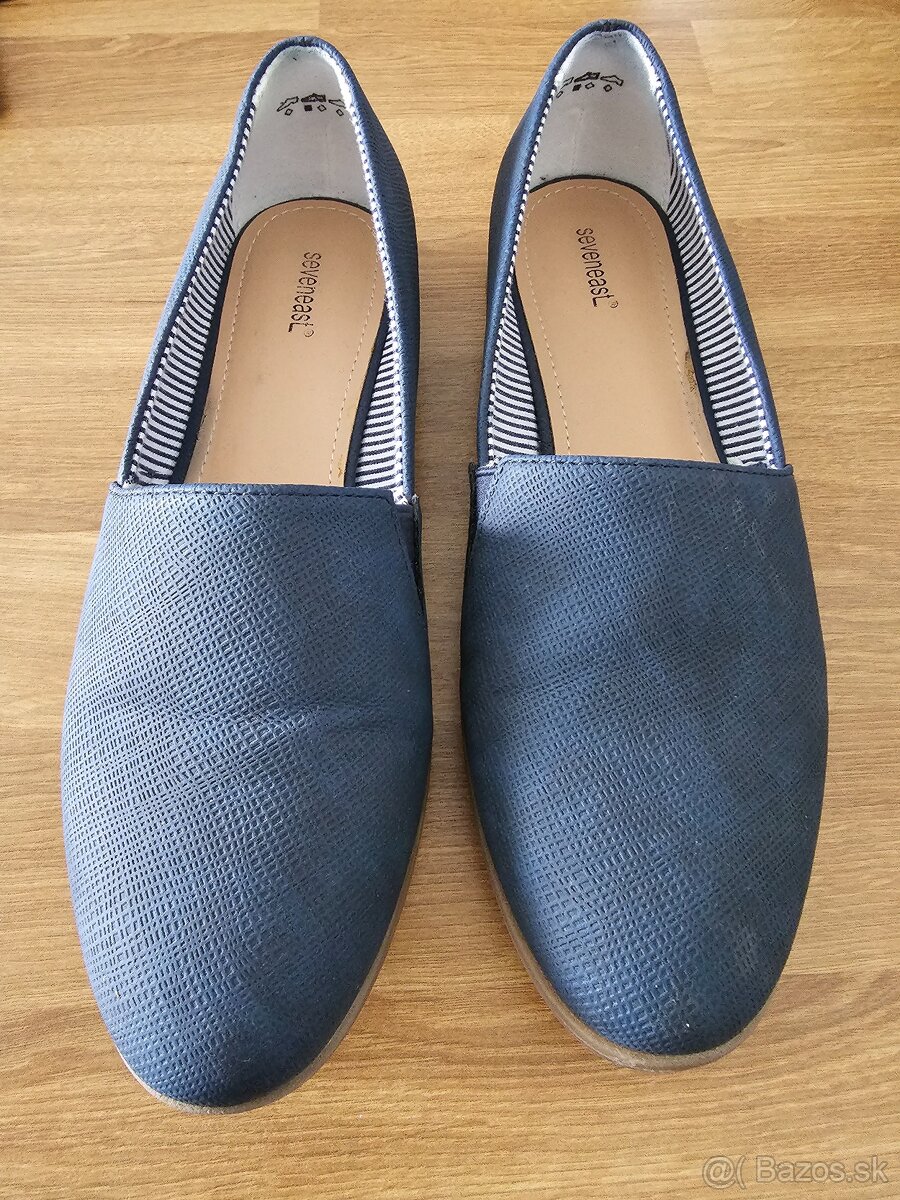 Tmavomodré dámske topánky SEVEN EAST - 3