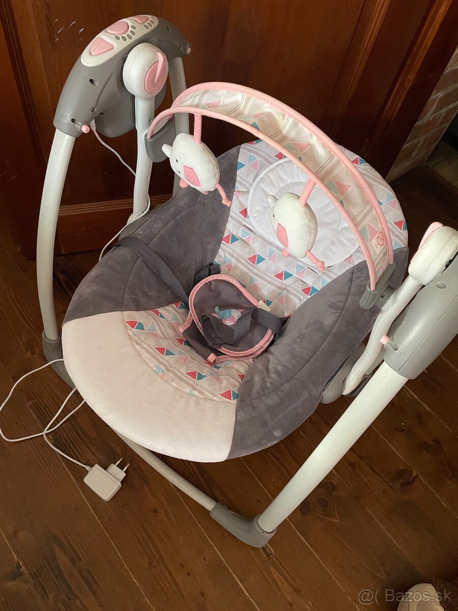 Zopa hojdačka Wave Pink Bird - 3