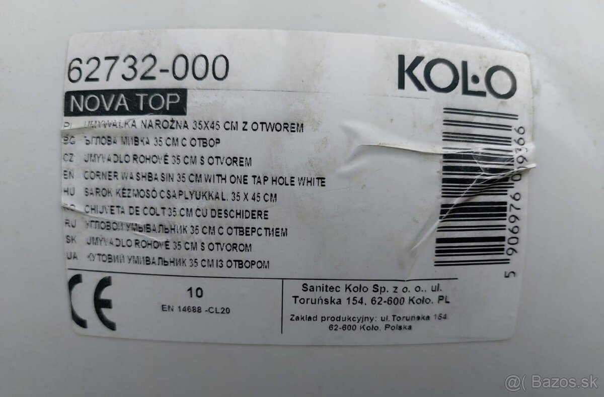 umývadlo 50x40 s krytom - 3