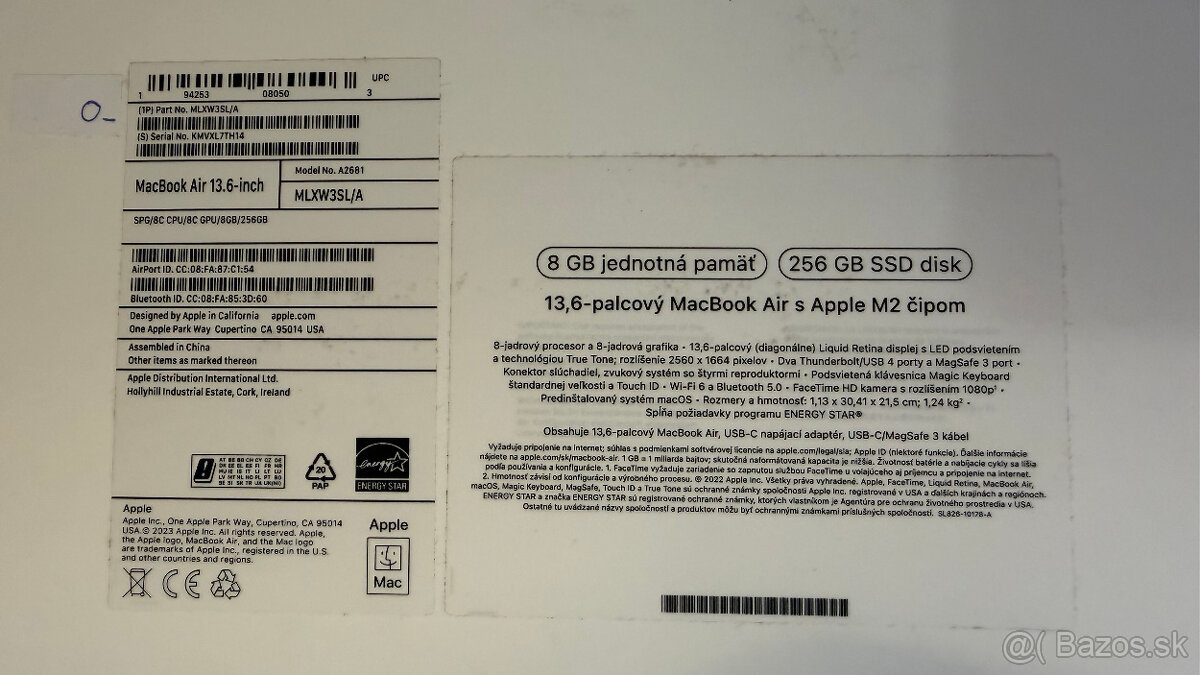 MacBook Air 13 - M2(2024)-Space Gray, 8GB/256 GB - 3