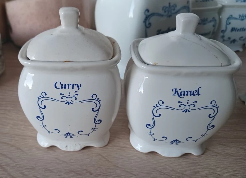 Nádherná starožitná sada koreničiek-dóz - 3