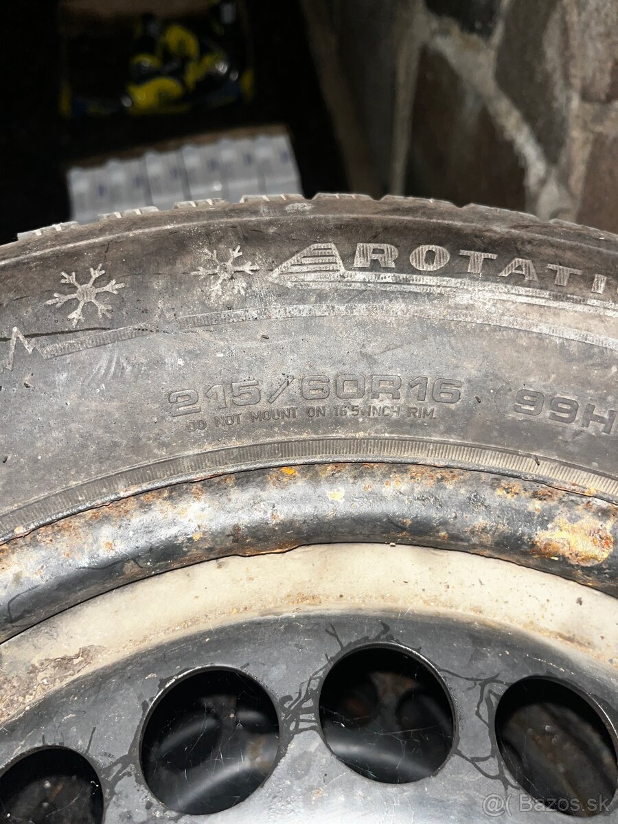 Predám zimnú sadu 5x112 215/60 R16 - 3