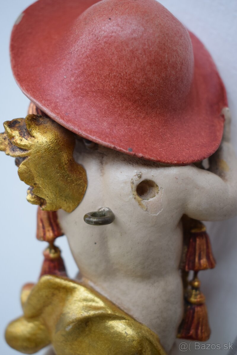 Drevena socha anjela na zavesenie - 3