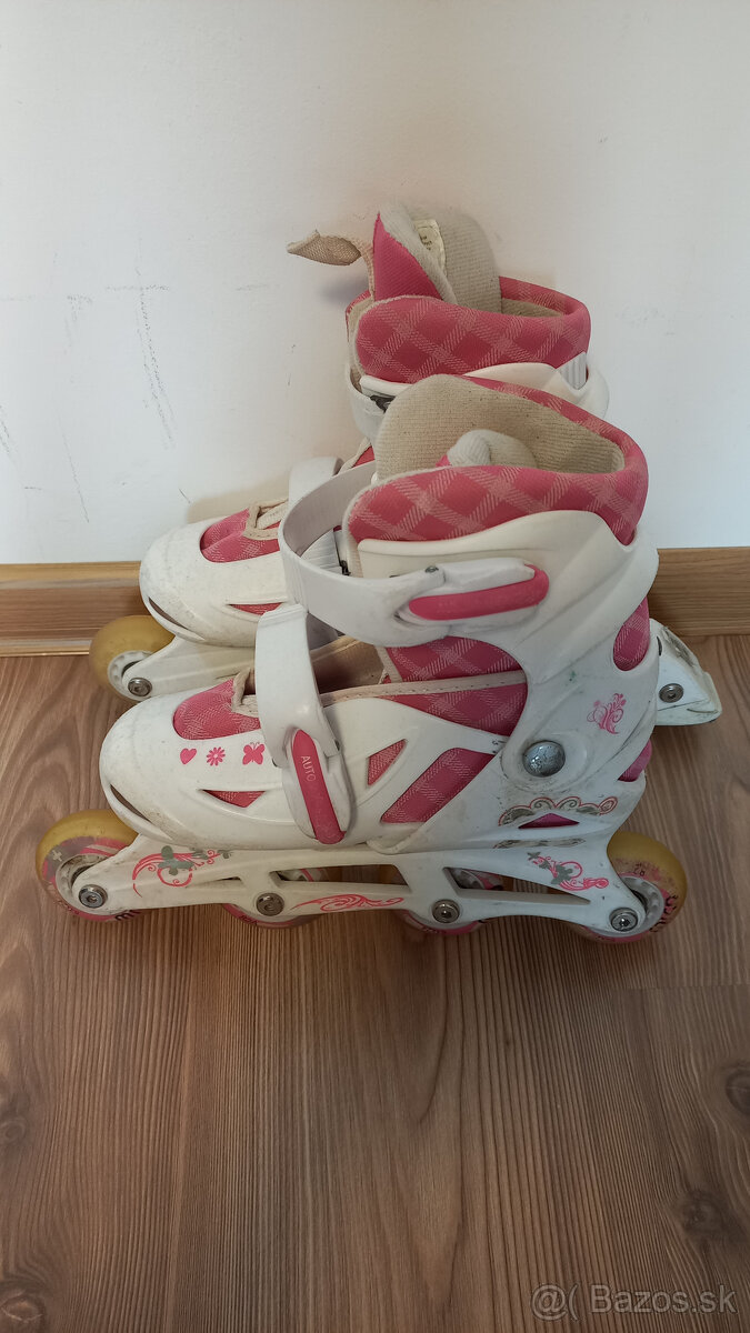 Dievčenské inline korčule, nastaviteľné - 3