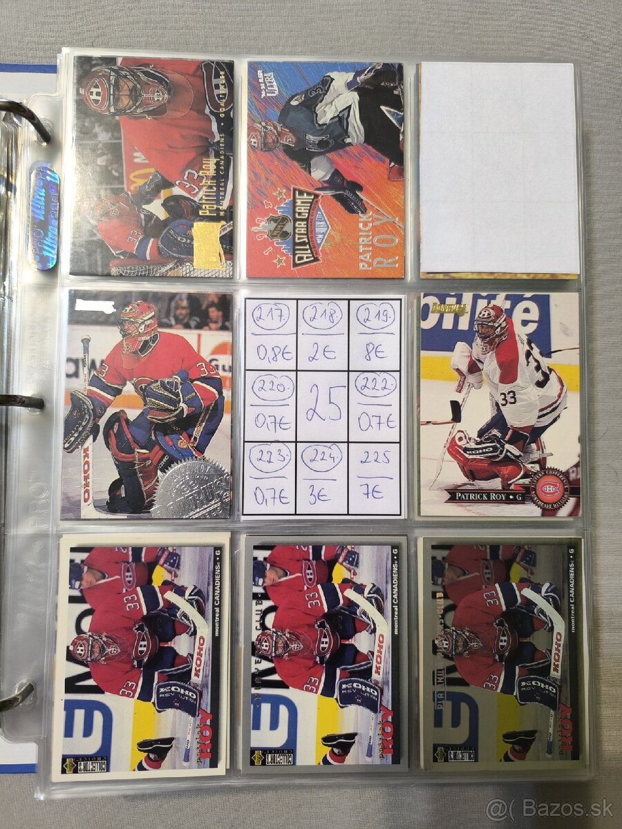 Hokejové kartičky - Patrick Roy 2 - 3