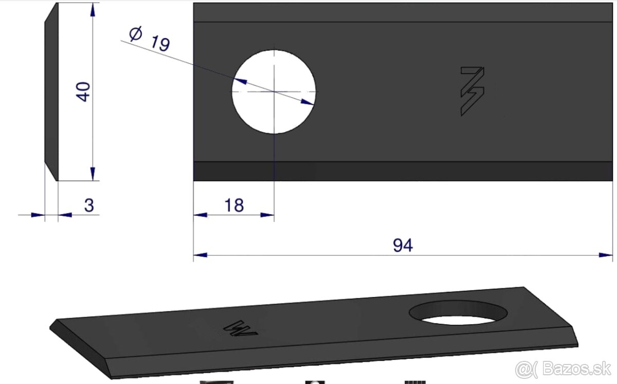 Predam noziky drziaky nozor ZTR WIRAX - 3